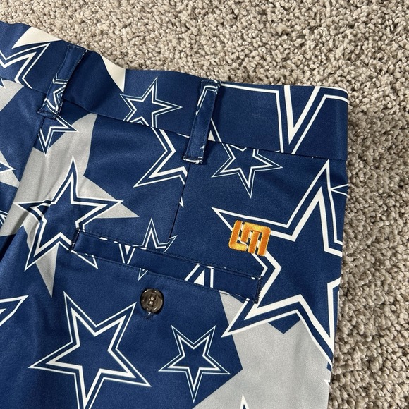 Dallas Cowboys Loudmouth Shorts Mens 32 Football NFL Preppy Team‎ Logo AOP NWT - Picture 15 of 15
